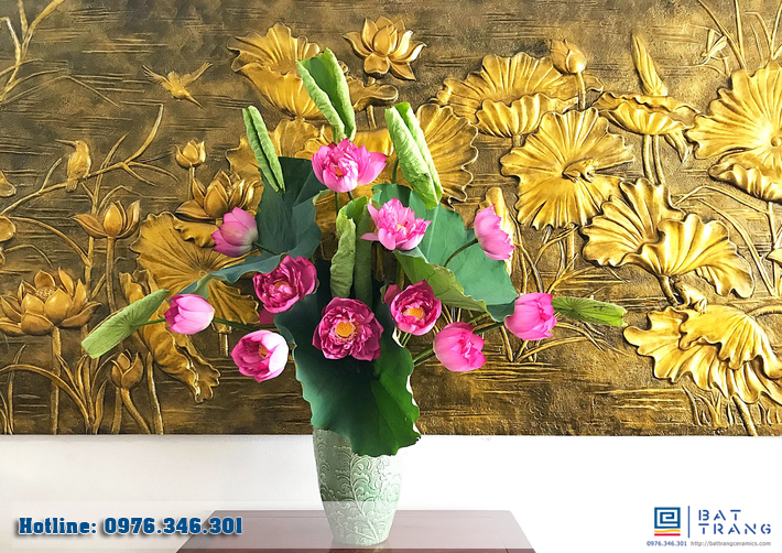 Lựa chọn lọ cắm hoa sen tuyệt đẹp bằng gốm sứ Bát Tràng 3 mua lọ cắm hoa sen, nơi bán lọ cắm hoa sen