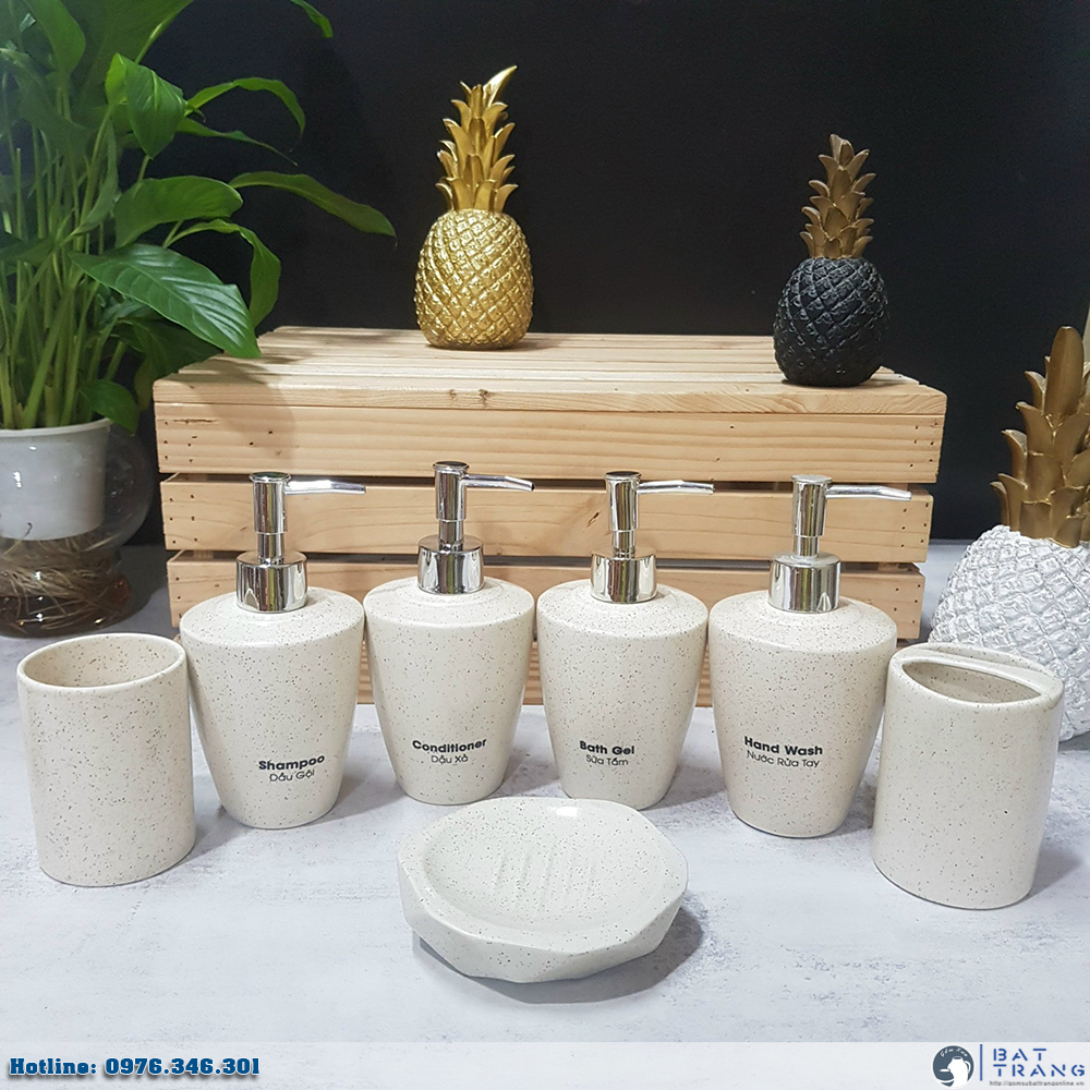Lựa chọn hơn 100 mẫu bình dầu gội sữa tắm bằng gốm sứ Bát Tràng in logo doanh nghiệp cao cấp23