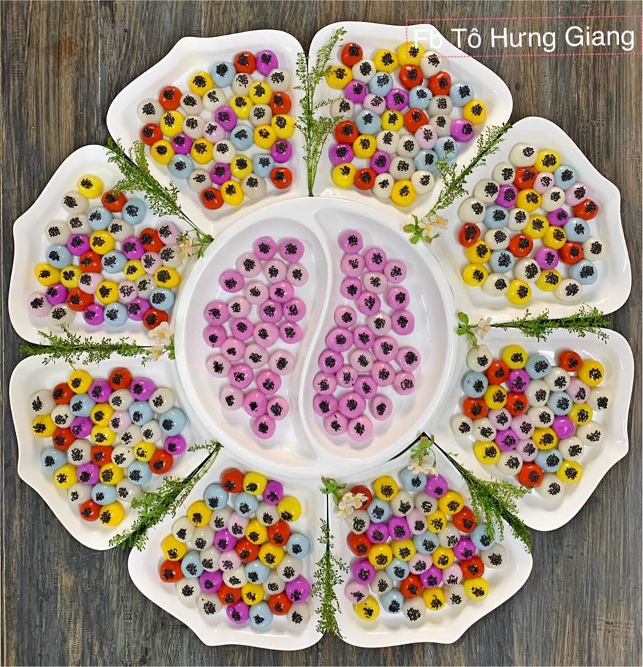 100+  bộ đĩa gốm sứ bát tràng bày bánh trôi bánh chay tết hàn thực 9