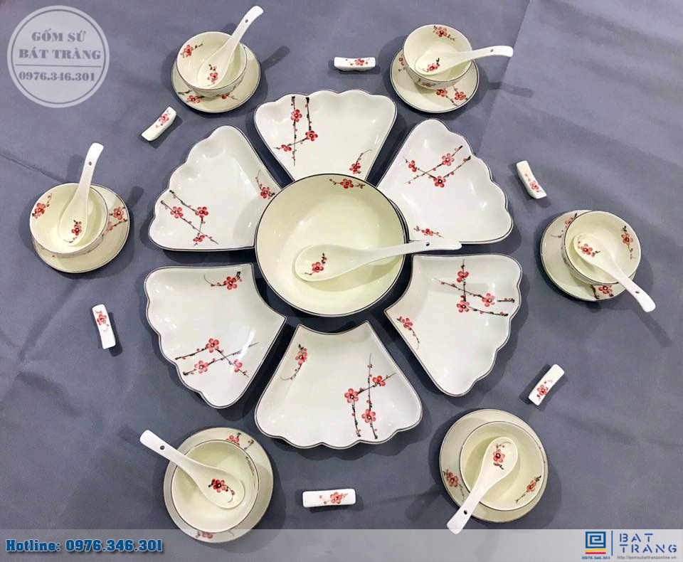 100+  bộ đĩa gốm sứ bát tràng bày bánh trôi bánh chay tết hàn thực 20