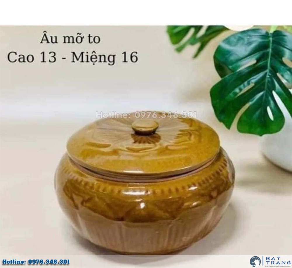 Âu Đựng Mỡ Gốm Sứ Bát Tràng – Giải Pháp Tiện Lợi Cho Gian Bếp Việt 4