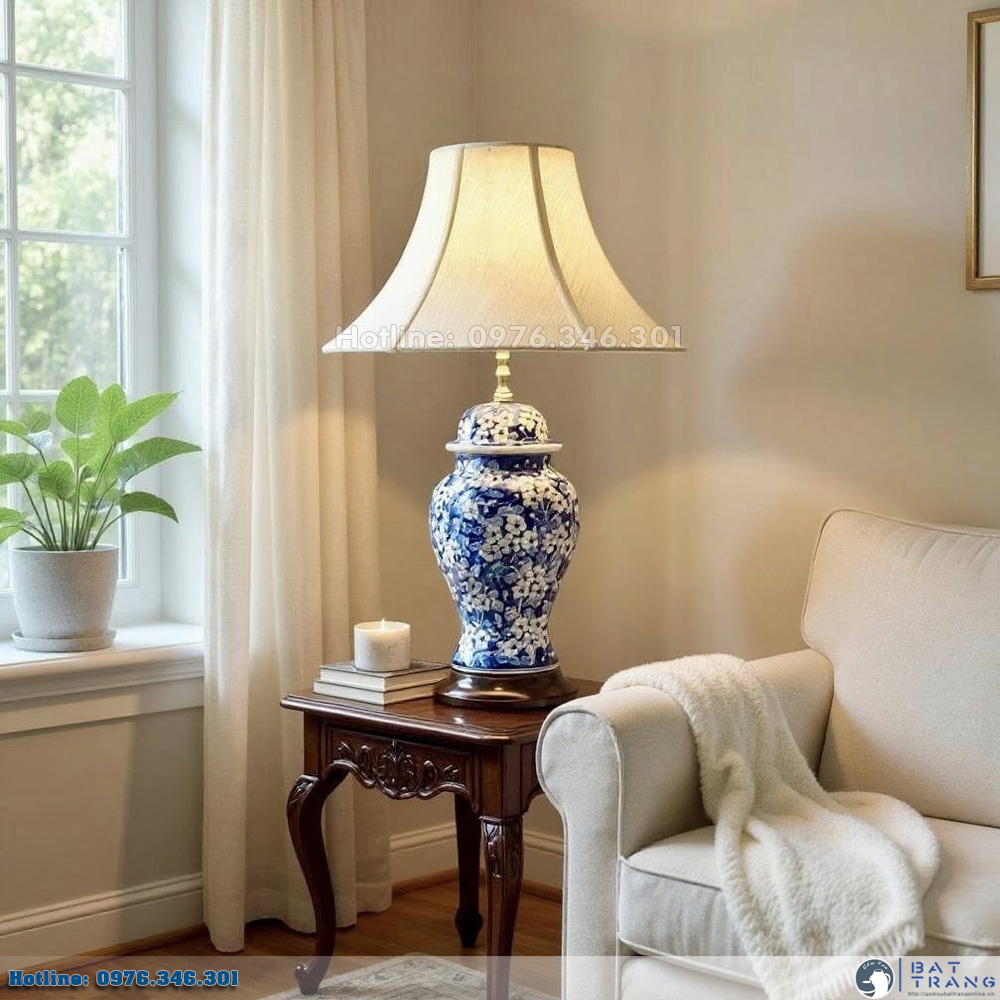 Tuyển tập 100+ mẫu đèn gốm sứ Bát Tràng tuyệt đẹp 17