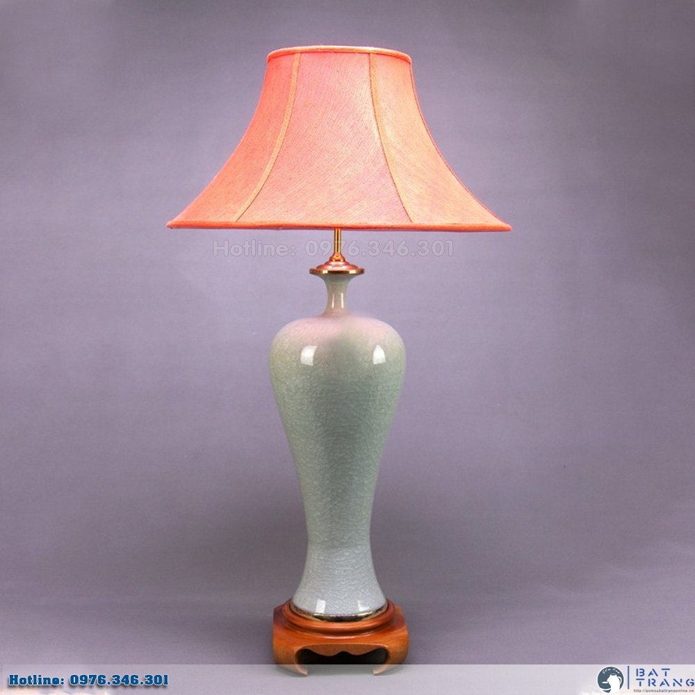 Đèn mai bình men rạn bóng