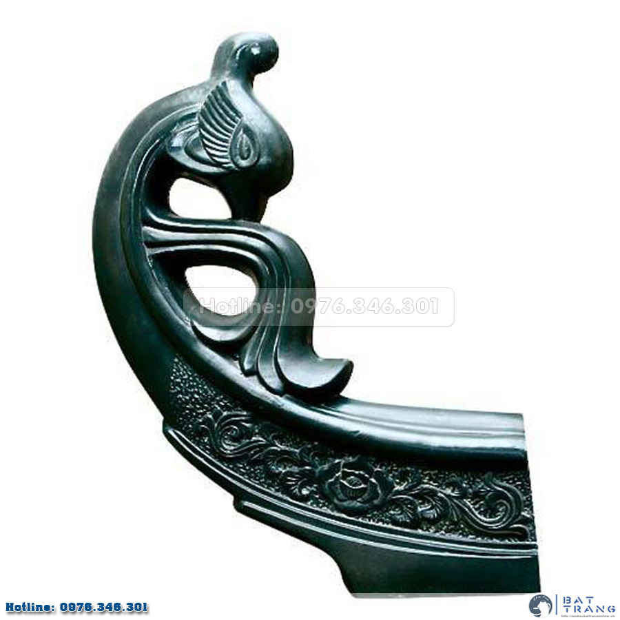 Đao phượng cổ - men đen gốm sứ Bát Tràng 1