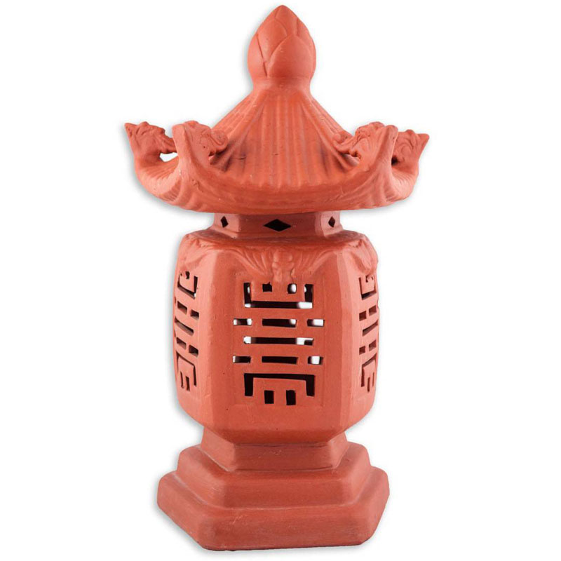 Đèn Ngũ Giác - Gốm đất đỏ