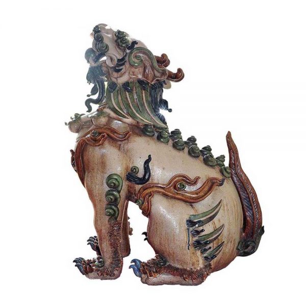 Nghê đại men rạn cổ cao 1,13m gốm Bát Tràng 4