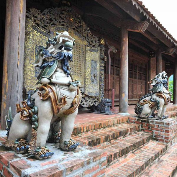 Nghê đại men rạn cổ cao 1,13m gốm Bát Tràng 2