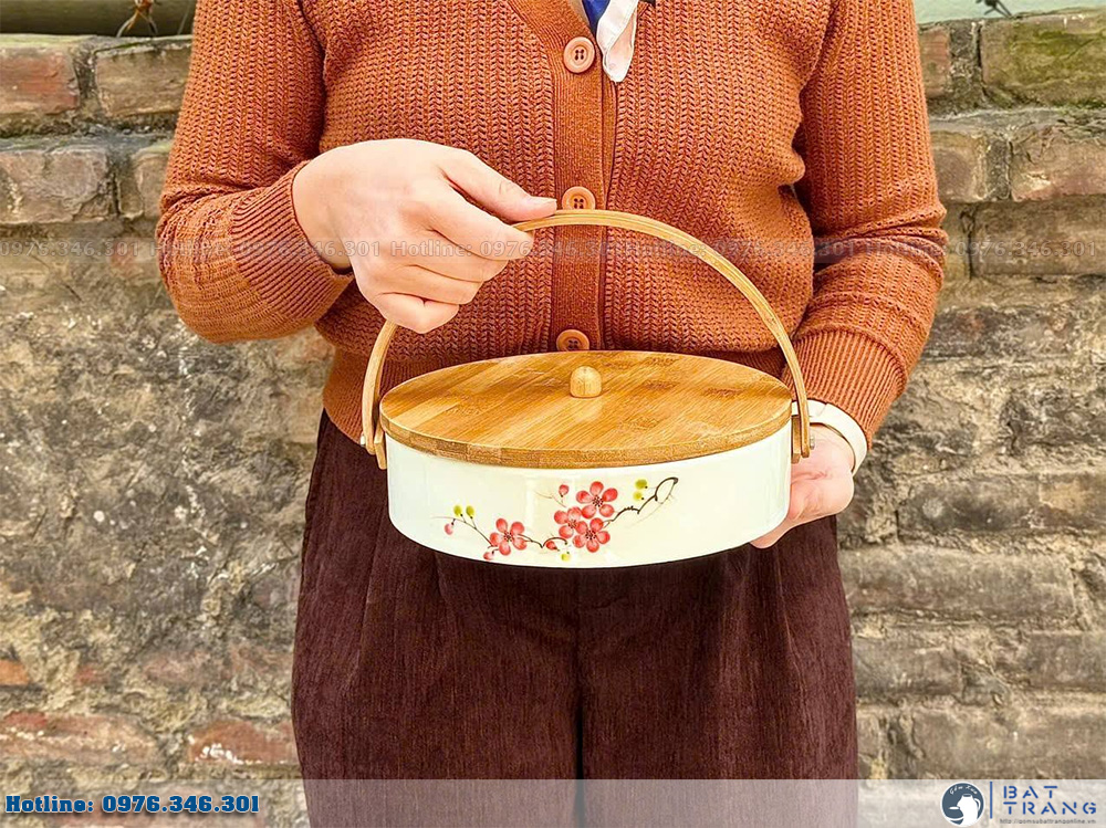 Khay mứt Tết gốm sứ Bát Tràng cho mùa Tết Bính Ngọ 2026 7