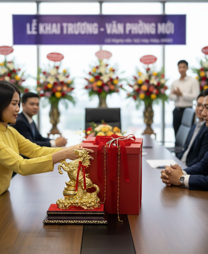 Tượng Ngựa Mạ Vàng Phong Thủy Gốm Sứ Bát Tràng 14