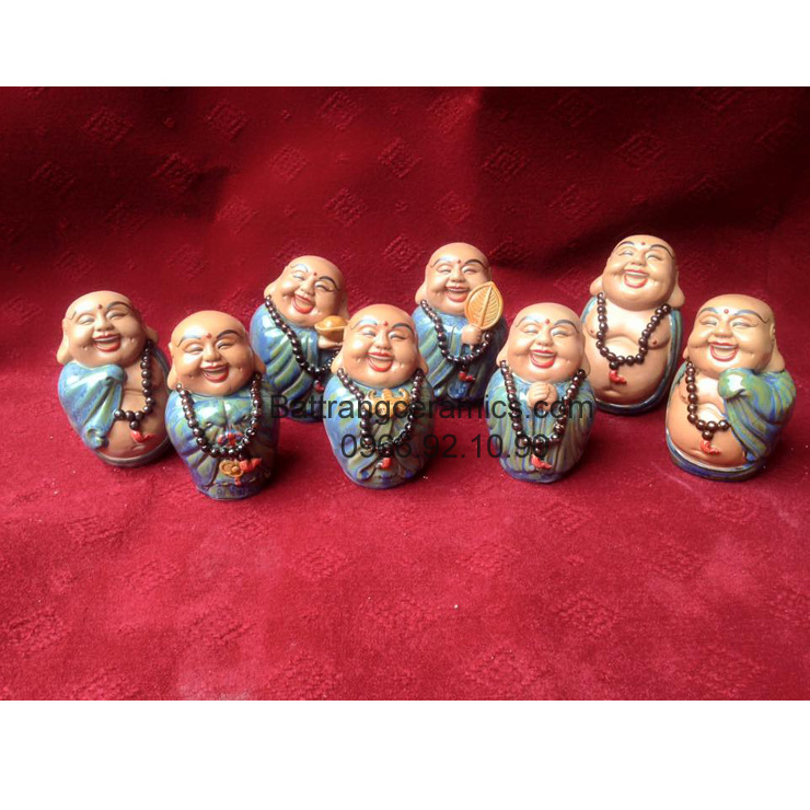 Bộ bát hỷ ( 8 sắc thái vui vẻ ) - cao 18cm