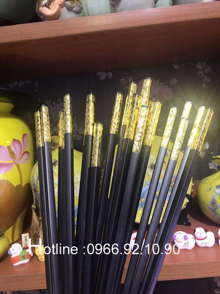 Đũa ăn đầu bọc vàng cao cấp