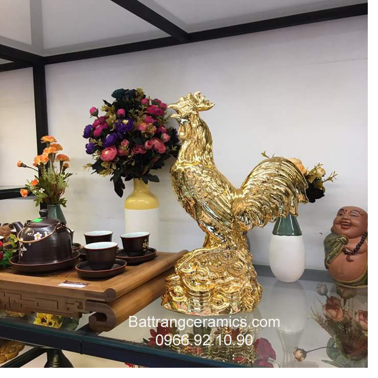 Gà mạ vàng 24k